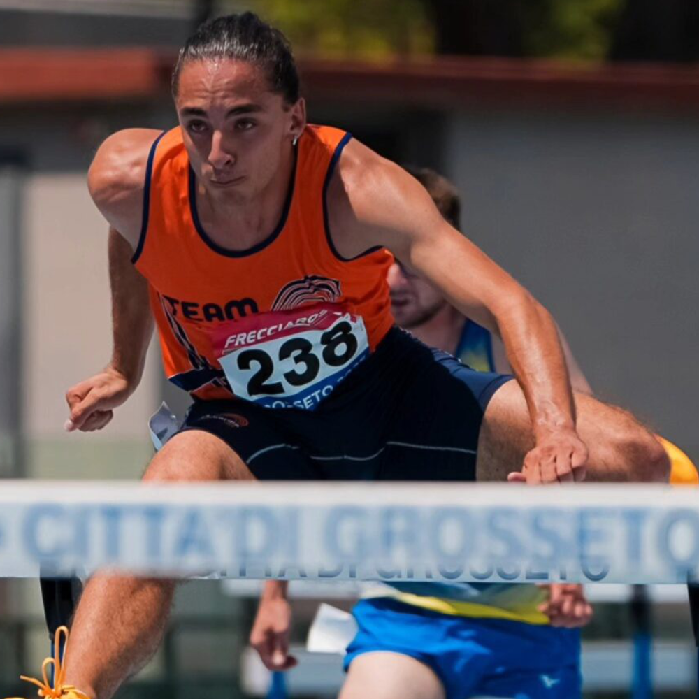 ANDREA CAIANI • Campione Italiano Promesse Indoor di Eptathlon - Bronzo Assoluto Italiani Indoor di prove multiple e argento U23.