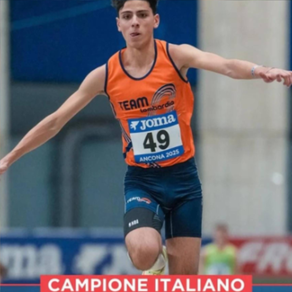 FABIO FURLAN
• Campione Italiano Juniores (Salto Triplo)
• Due maglie azzurre U18 e U20